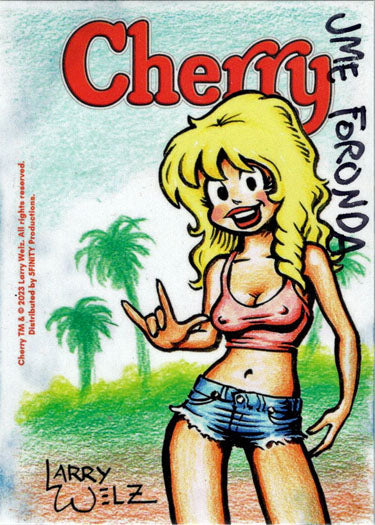 Cherry February/March 5finity 2023 Sketch Card Jme Foronda V2
