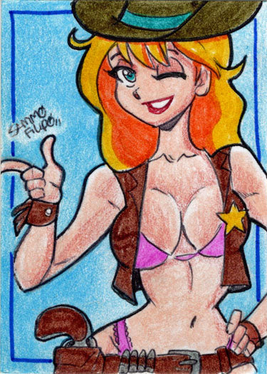 Cherry February/March 5finity 2023 Sketch Card Sammo Filipo V3