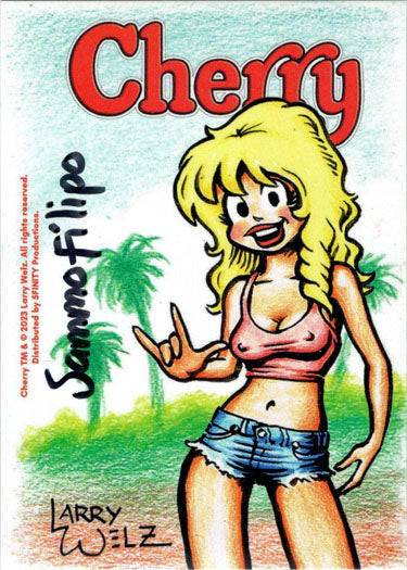 Cherry February/March 5finity 2023 Sketch Card Sammo Filipo V3