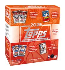 2026 Topps Collector Kit with 7 Packs and Card Supplies