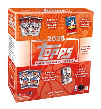 2026 Topps Collector Kit with 7 Packs and Card Supplies