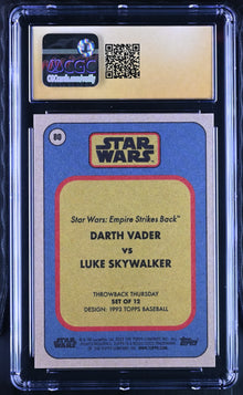 Star Wars Throwback Thursday 2023 Card #80 Luke Skywalker vs Darth Vader SP Graded CGC 10 Pristine