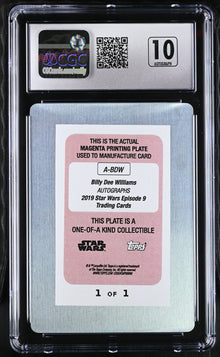 Star Wars Rise Skywalker Autograph Card A-BDW Billy Dee Williams Magenta Plate CGC 8 NM/Mint