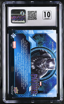 Marvel Black Panther Autograph Card WWD-RR Angela Bassett & Martin Freeman Graded CGC 10 Gem Mint