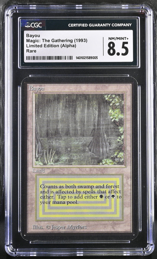 Magic: The Gathering MTG Bayou [Alpha Edition] Graded CGC 8.5 NM/Mint+