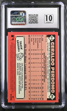 2021 Topps Update Baseball Silver Pack 86C-49 Geraldo Perdomo Autograph CGC 9.5