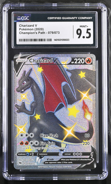 Pokémon Charizard V (079/073) [Sword & Shield: Champion's Path] Graded CGC 9.5 Mint+