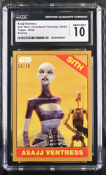 Star Wars Throwback Thursday 2023 Card #100 Asajj Ventress Bronze 08/10 Graded CGC 10 Gem Mint