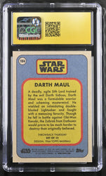 Star Wars Throwback Thursday 2023 Card #104 Darth Maul Silver 3/5 Graded CGC 10 Pristine