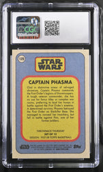 Star Wars Throwback Thursday 2023 Card #125 Captain Phasma SP Image Variation Graded CGC 9.5 Mint+