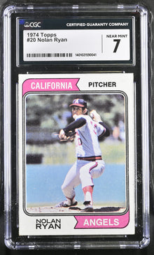 1974 Topps Baseball 20 Nolan Ryan CGC 7 Near Mint