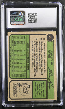1974 Topps Baseball 20 Nolan Ryan CGC 7 Near Mint