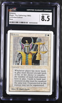 Magic: The Gathering MTG Balance [Unlimited Edition] Graded CGC 8.5 NM/Mint+
