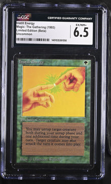 Magic: The Gathering MTG Instill Energy [Beta Edition] Graded CGC 6.5 Ex/NM+
