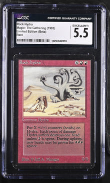 Magic: The Gathering MTG Rock Hydra [Beta Edition] Graded CGC 5.5 Excellent+