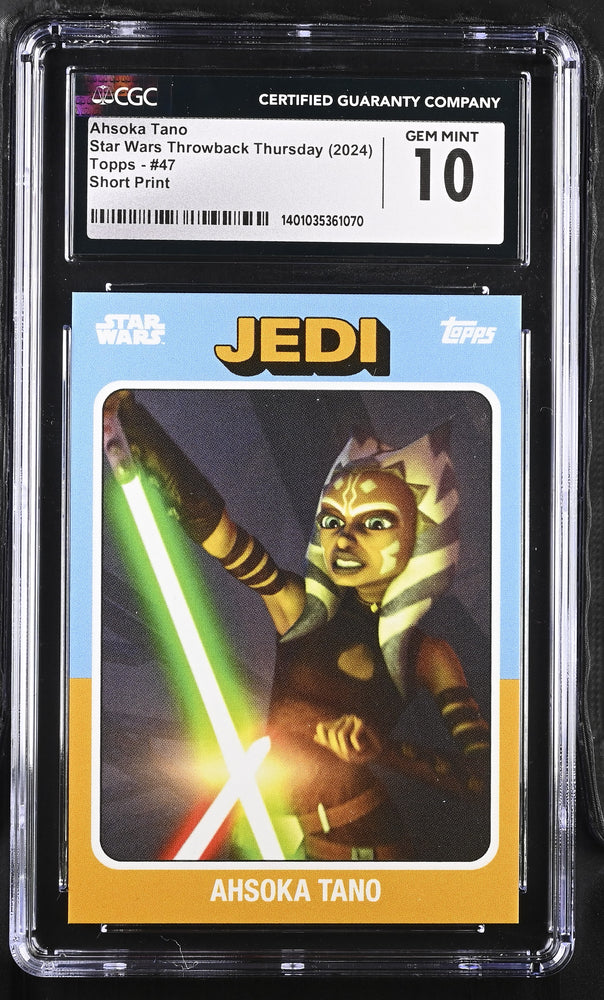 Star Wars Throwback Thursday 2024 Card #47 Ahsoka Tano SP Image Variation CGC 10 Gem Mint