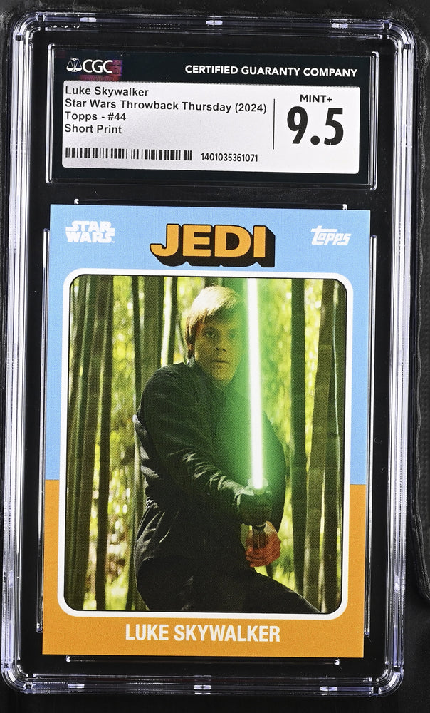 Star Wars Throwback Thursday 2024 Card #44 Luke Skywalker SP Image Variation CGC 9.5 Mint+