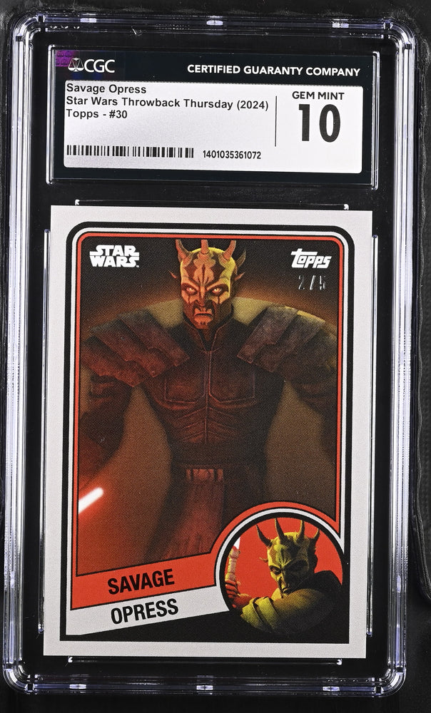 Star Wars Throwback Thursday 2024 Card #30 Silver 2/5 CGC 10 Gem Mint