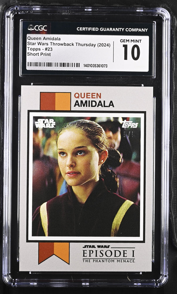 Star Wars Throwback Thursday 2024 Card #23 Queen Amidala Silver 5/5 CGC 10 Gem Mint