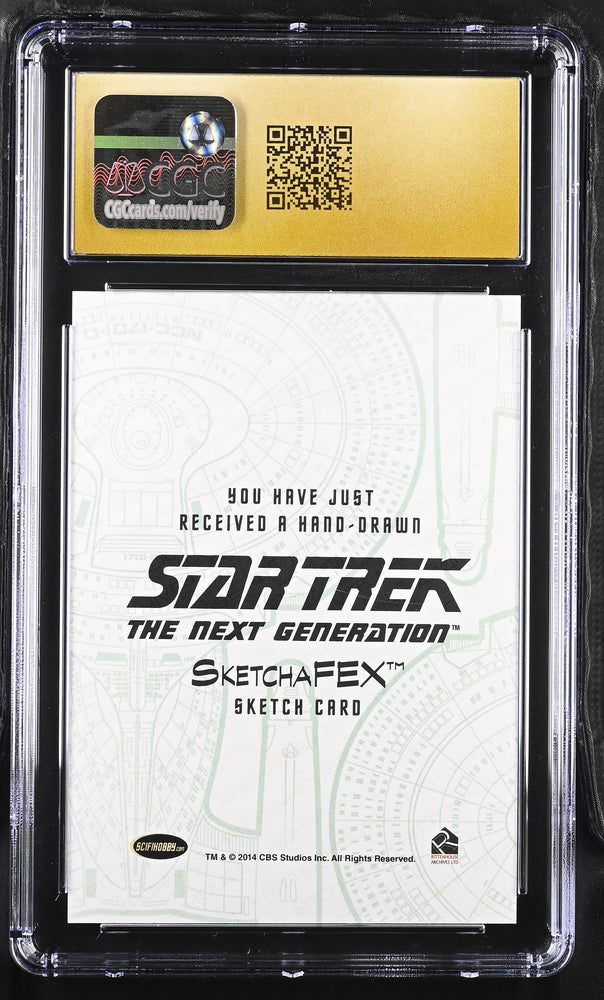 Star Trek TNG Portfolio Mordock Sketch Card Mick Matt Glebe Graded CGC 10 Pristine