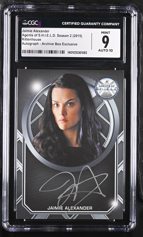 Marvel Agents of SHIELD S2 Autograph Card Jamie Alexander as Sif Graded CGC 9 Mint