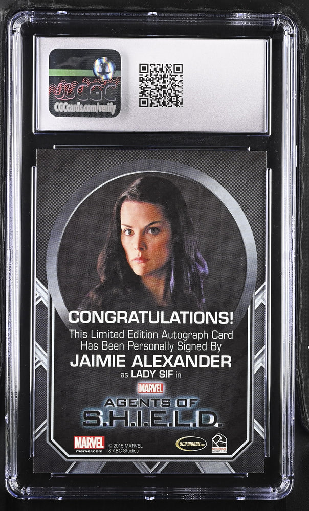 Marvel Agents of SHIELD S2 Autograph Card Jamie Alexander as Sif Graded CGC 9 Mint