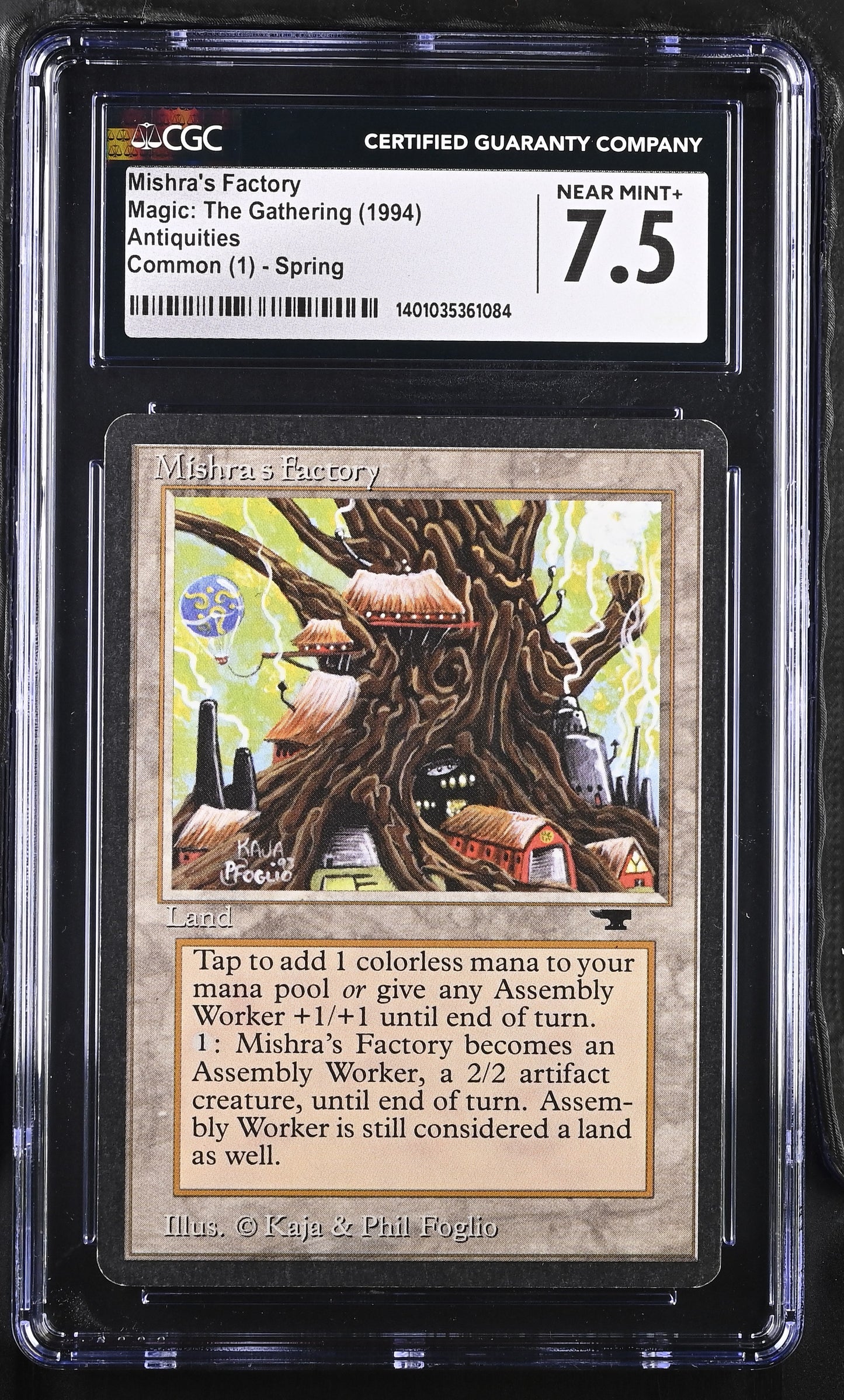 Magic: The Gathering MTG Mishra's Factory (Spring) [Antiquities] Graded CGC 7.5 Near Mint+