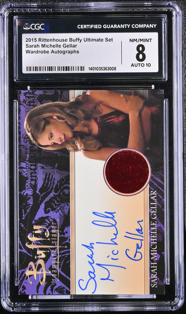 Buffy Ultimate Series 2 Autograph Wardrobe Card Sarah Michelle Gellar Graded CGC 8 NM/Mint