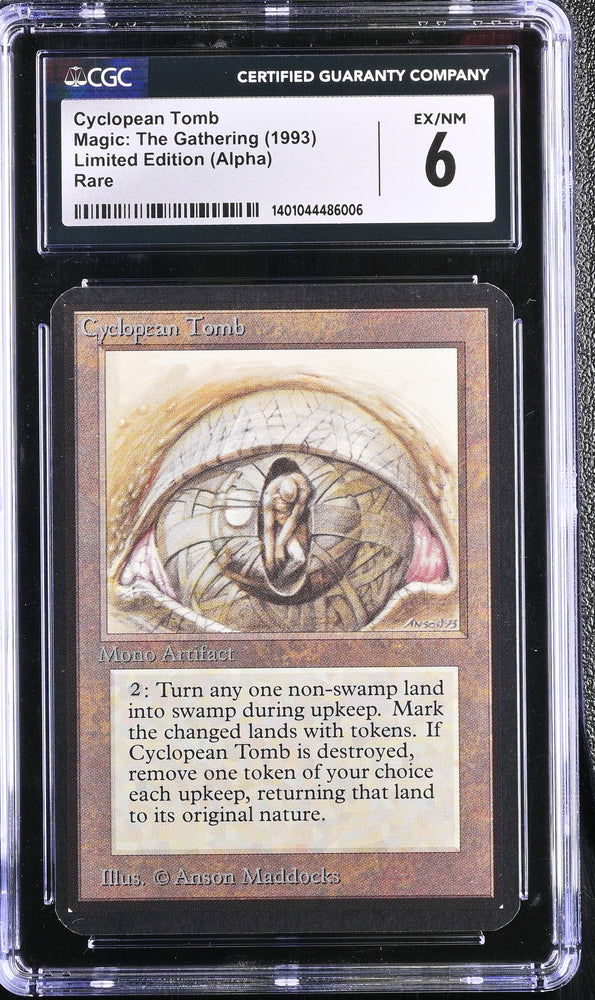 Magic: The Gathering MTG Cyclopean Tomb [Alpha Edition] Graded CGC 6 Ex/NM