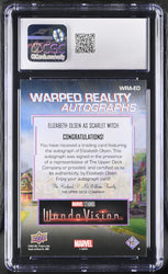 2022 Upper Deck WandaVision WRA-EO Elizabeth Olsen Autograph Graded CGC 9 Mint