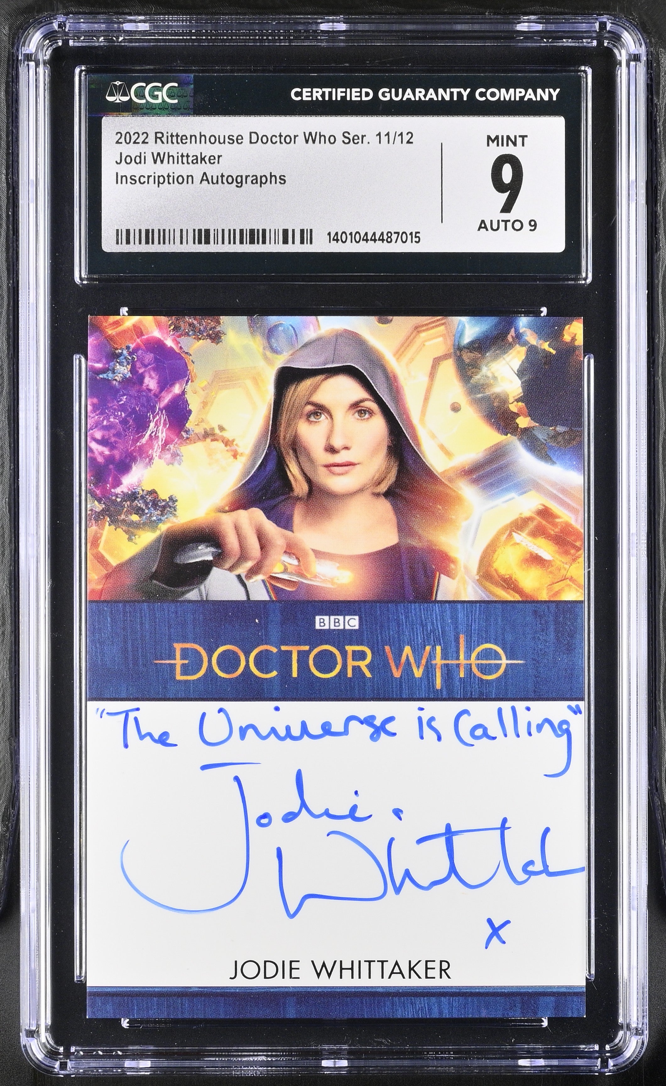 2022 Doctor Who Series 11 & 12 Jodie Whittaker Autograph Card Graded CGC 9 Mint