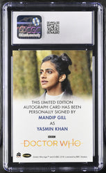 2022 Doctor Who Series 11 & 12 Mandip Gill Autograph Card Graded CGC 10 Gem Mint