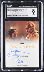 2022 Doctor Who Series 11 & 12 Sacha Dhawan Patrick O'Kane Autograph Card Graded CGC 9 Mint