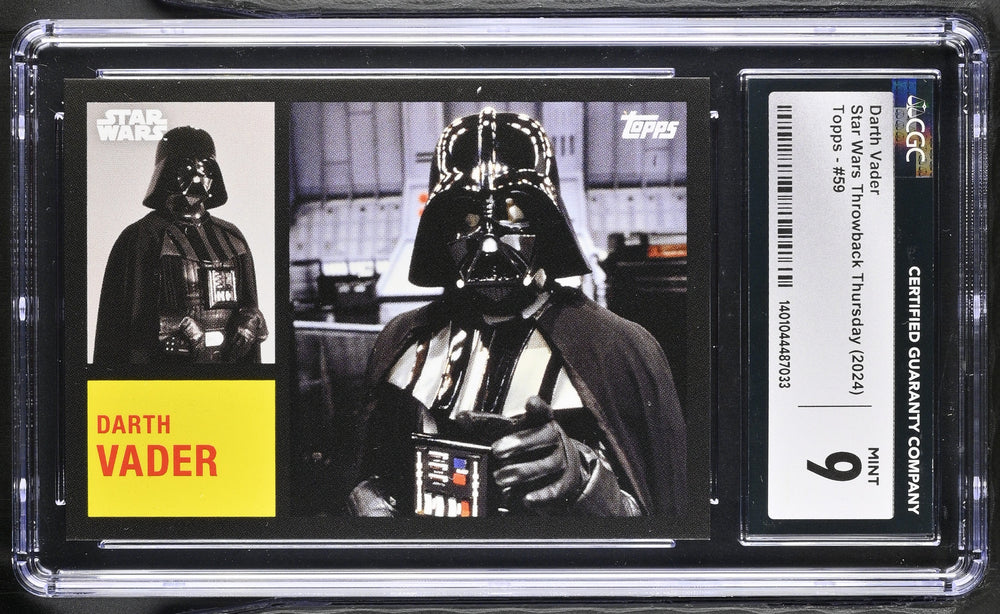 Star Wars Throwback Thursday 2024 Card #59 Darth Vader SP Image Variation CGC 9 Mint