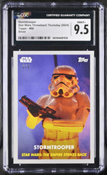 Star Wars Throwback Thursday 2024 Card #66 Stormtrooper Silver 1/5 CGC 9.5 Mint+