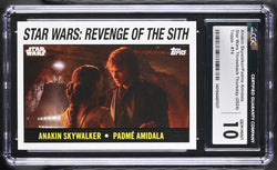 Star Wars Throwback Thursday 2024 Card #74 Anakin Padme SP Image Variation CGC 10 Gem Mint