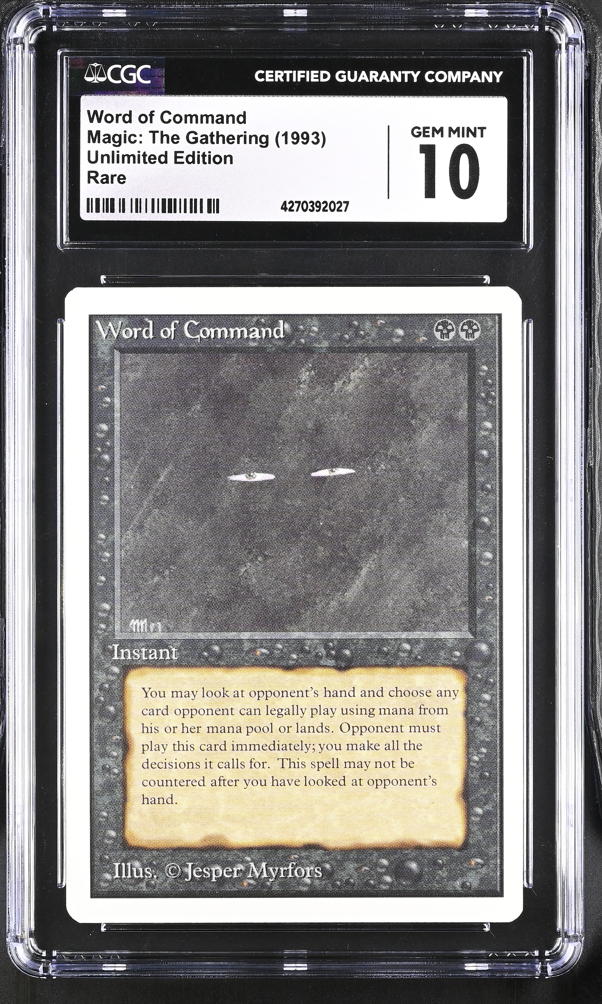 Magic: the Gathering MTG Word of Command [Unlimited Edition] Graded CGC 10 Gem Mint