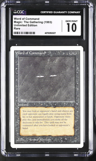 Magic: the Gathering MTG Word of Command [Unlimited Edition] Graded CGC 10 Gem Mint