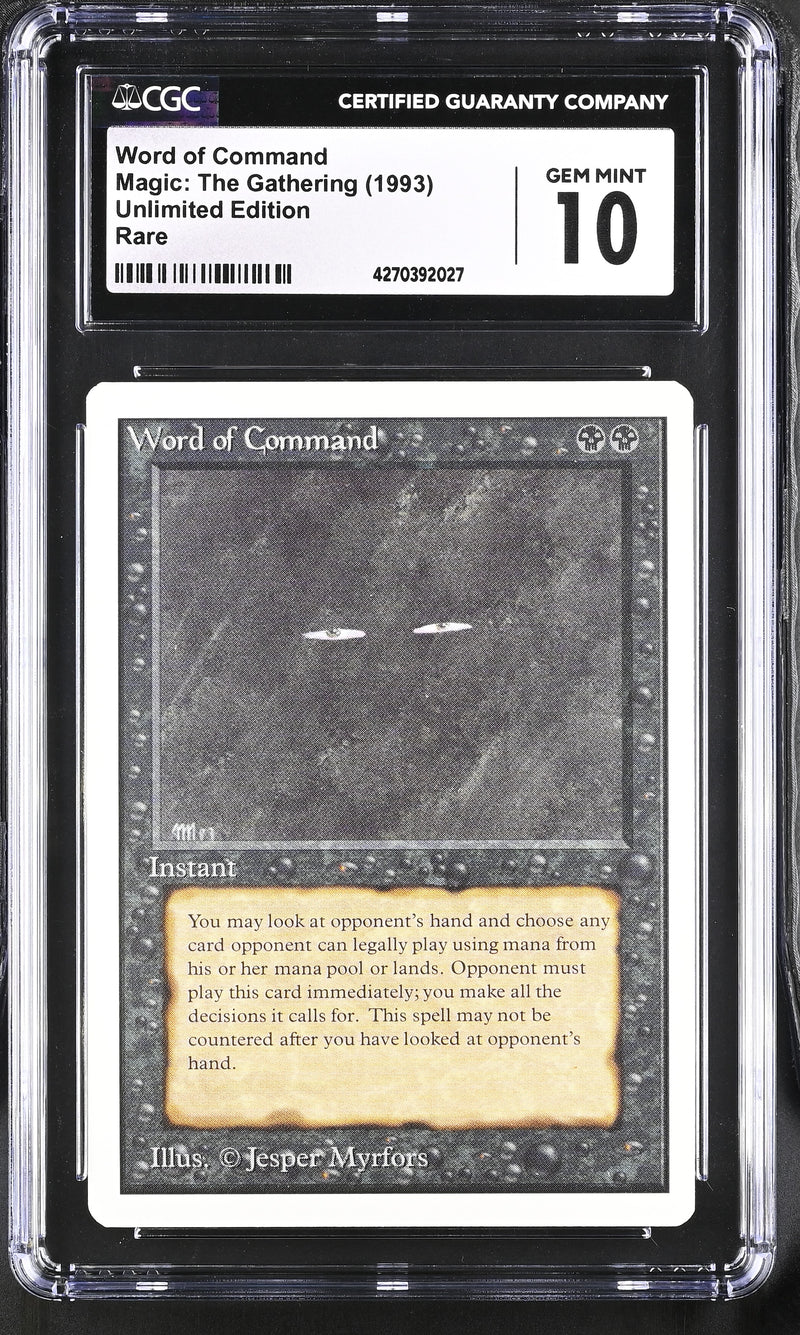 Magic: the Gathering MTG Word of Command [Unlimited Edition] Graded CG