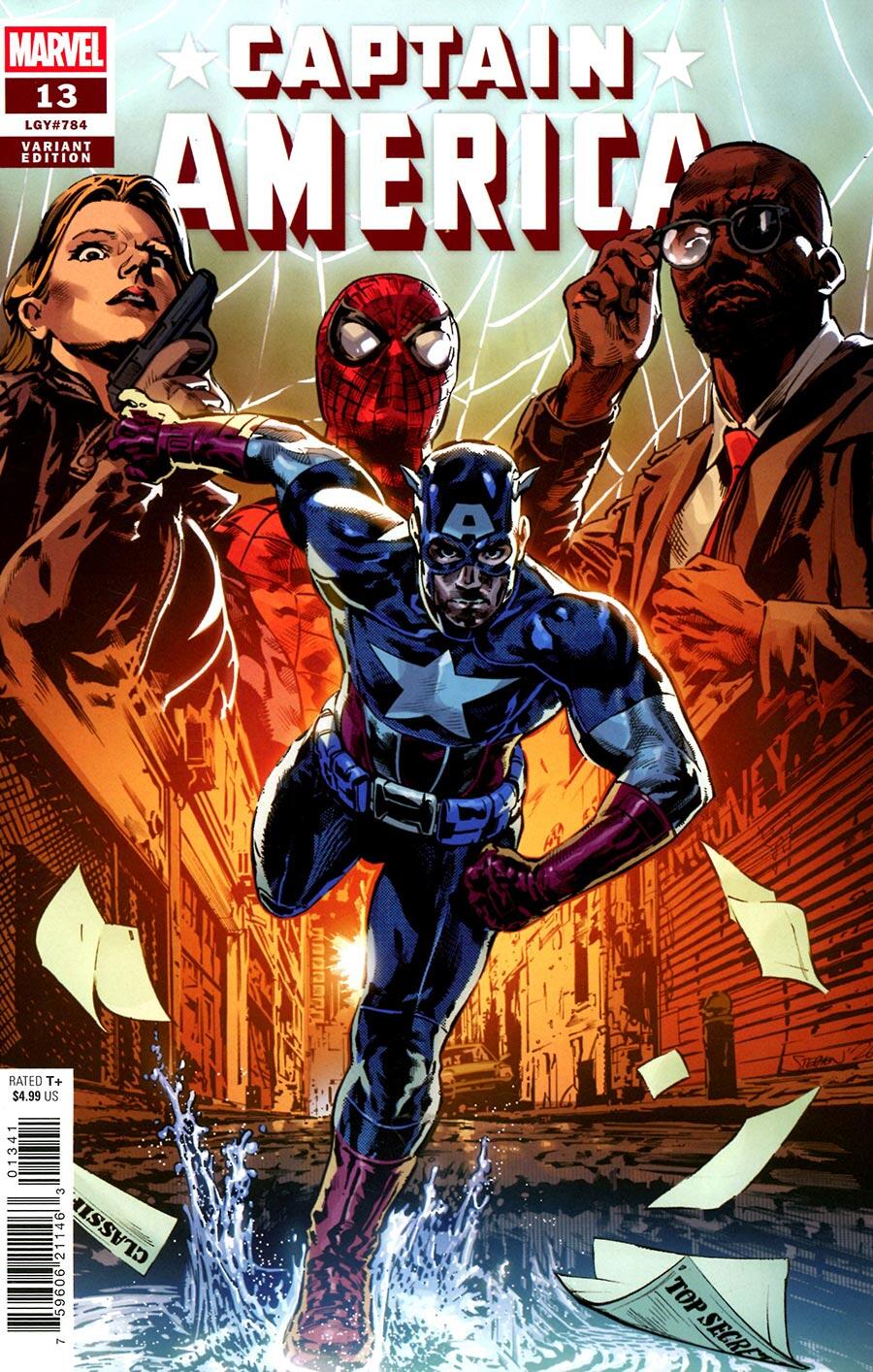 Captain America #13 Stephen Mooney Variant [Arm]