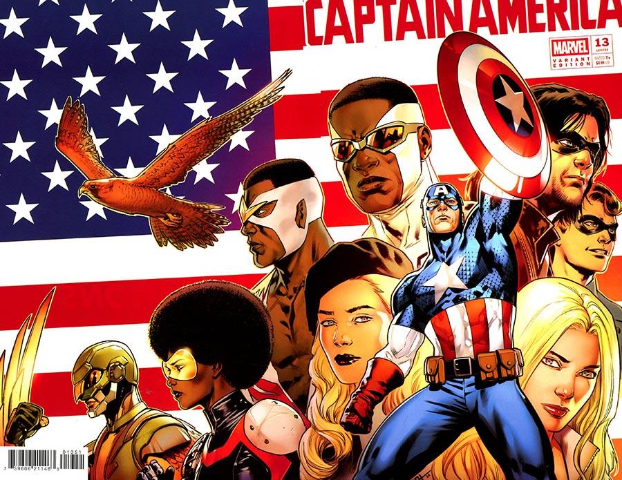Captain America #13 Cafu Semiquincentennial Wraparound Variant [Arm]