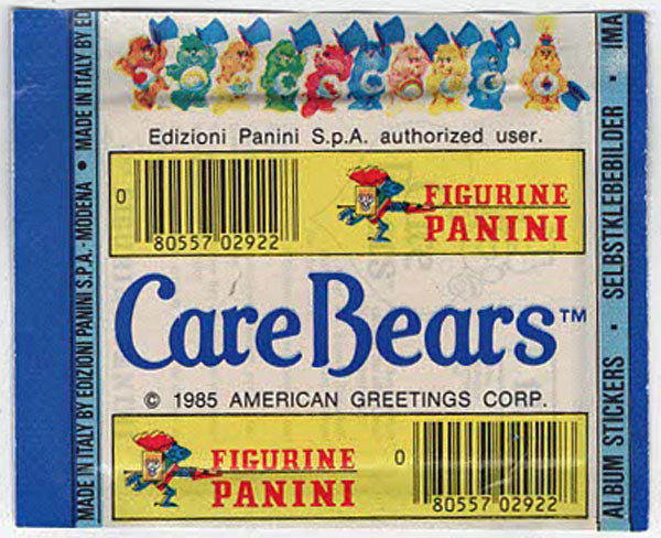 Panini 1985 Care Bears Sealed Sticker Pack