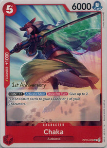 One Piece TCG Chaka - Awakening of the New Era: 1st Anniversary Tournament Cards