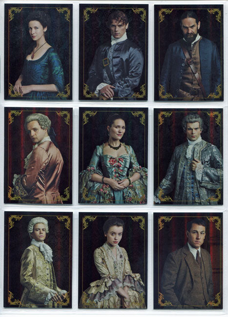 Outlander Season 2 Complete 9 Card Character Bios Rainbow Foil Chase Set C1-C9