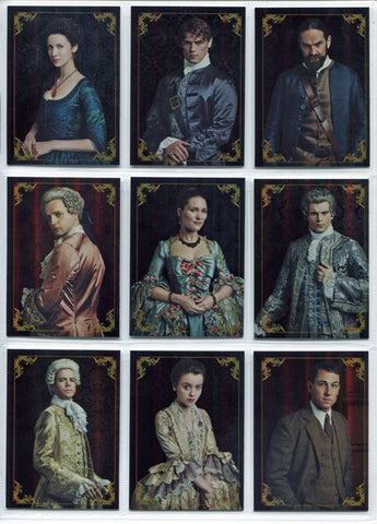 Outlander Season 2 Complete 9 Card Character Bios Rainbow Foil Chase Set C1-C9