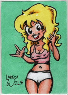 Cherry 5finity 2023 Artist Exclusive Sketch Card by Larry Welz