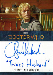 2022 Doctor Who Series 11 & 12 Christian Rubeck Autograph Inscription Card