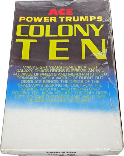 Vintage Ace Power Trumps Colony Ten Complete Card Set Game