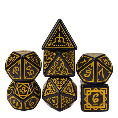 Foam Brain RPG Dice Set - Golden Cuirass