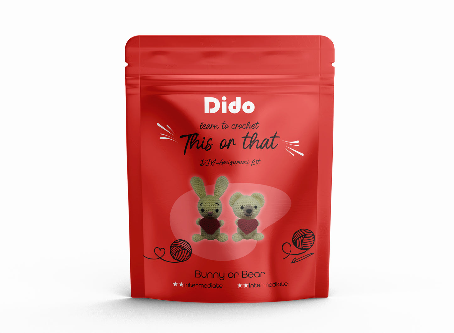 Dido DIY Amigurumi Kit: Bunny or Bear